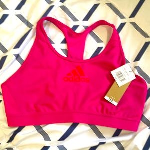 adidas Women's Don't Rest Alphaskin Bra, Team Real Magenta/Vivid Red, XL NWT